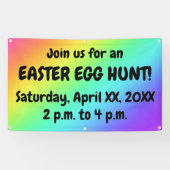 Aangepaste Easter Egg Hunt Banner (Horizontaal)