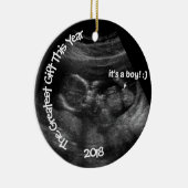 Aangepaste EASY Ultrasound Sjabloon Keramisch Ornament (Rechts)