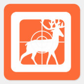 Aangepaste Eat Sleep Hunt 1st Deer Keepomwille Vierkante Sticker (Voorkant)