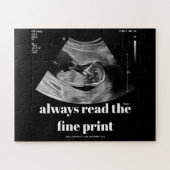 Aangepaste echo zwangerschap aankondiging 56pc legpuzzel (Horizontaal)