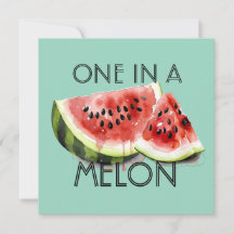 Aangepaste EEN IN EEN MELOEN Zomerfeest Verjaardag
