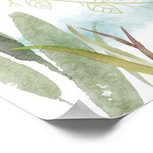 Aangepaste eend met Stropdas Poster (Hoek)