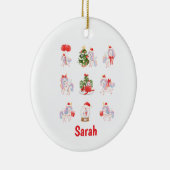 Aangepaste Eenhoorn Kerst Ornament voor Meisjes (Rechts)