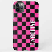 Aangepaste Eenvoudige Abstracte Geometrische Check iPhone Hoesje (Achterkant)