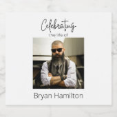 Aangepaste eenvoudige begrafenisviering van het le bier etiket (Enkel label)