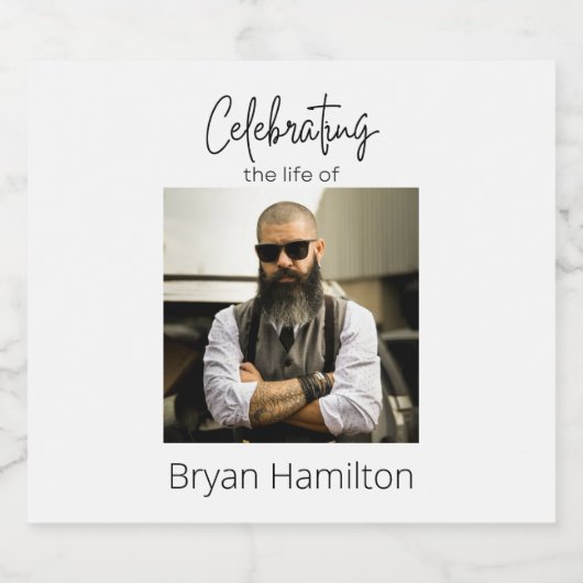 Aangepaste eenvoudige begrafenisviering van het le bier etiket (Enkel label)