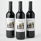 Aangepaste eenvoudige begrafenisviering van het le wijn etiket (Flessen)