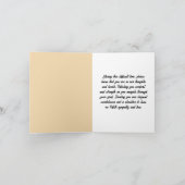 Aangepaste eenvoudige dood Condoleance Bericht Kaa Bedankkaart (Binnen)