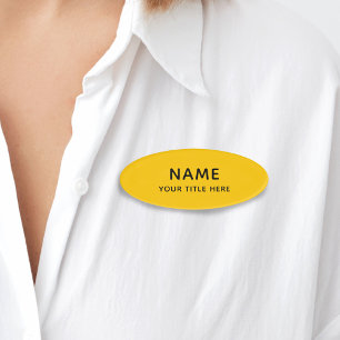 Aangepaste, eenvoudige, eenvoudige en moderne tite naambadge