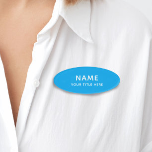 Aangepaste Eenvoudige Eenvoudige Minimale Hemel Bl Naambadge