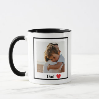 Aangepaste Eenvoudige Foto Papa Mok