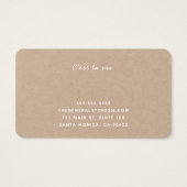 Aangepaste Eenvoudige Kaart voor algemene winkelKr (Achterkant)