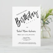 Aangepaste Eenvoudige minimalistische scriptintrod Kaart (Staand voorkant)