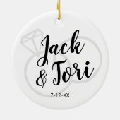 Aangepaste, eenvoudige minimumduur voor aangepaste keramisch ornament (Achterkant)