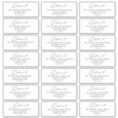 Aangepaste eenvoudige moderne Adresetiketten voor  Sticker (Voorkant)