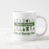 Aangepaste, eenvoudige, moderne master Gardener Extra Grote Beker (Rechts)