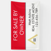 Aangepaste eenvoudige onroerend goed onroerend goe spandoek (Verticaal)