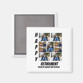 Aangepaste eenvoudige retirement 9 Photo Collage Magneet (Voorkant / Achterkant)
