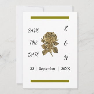 aangepaste eenvoudige save the date