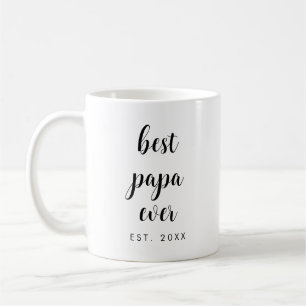 Aangepaste eenvoudige Sjabloon kalligrafie beste p Koffiemok