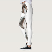 Aangepaste Eenvoudige Voeg Circulaire fotocollage  Leggings (Links)