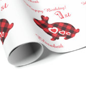 Aangepaste eerste bruidsjongen/meisje cadeaupapier (Rol Hoek)