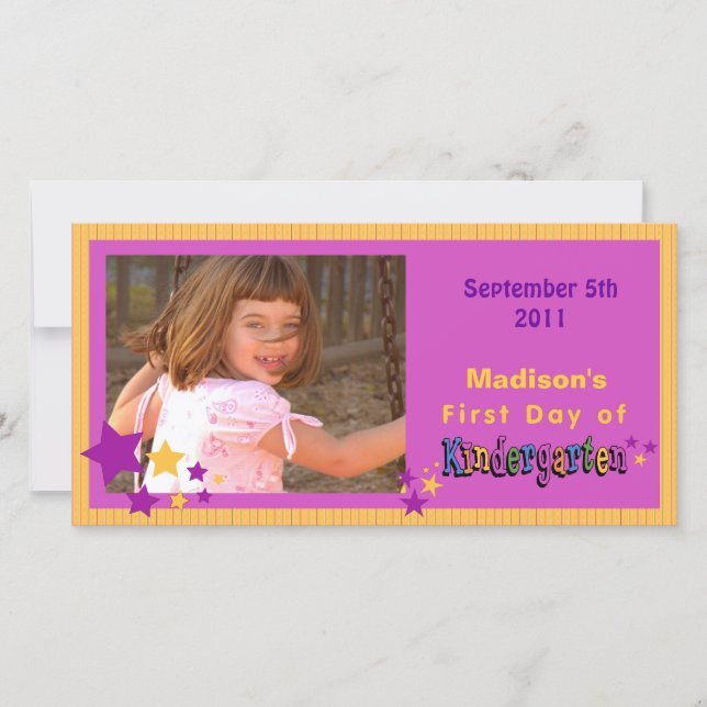Aangepaste eerste dag van de Kindergarten (Voorkant)