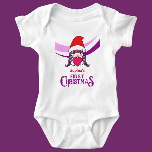 Aangepaste eerste kerstperiode romper
