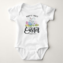 Aangepaste eerste paasbabykleding