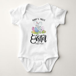 Aangepaste eerste paasbabykleding romper
