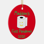 Aangepaste eerste pandemie keramisch ornament (Rechts)