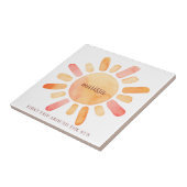 Aangepaste eerste reis rond de zondag tegeltje (Zijkant)