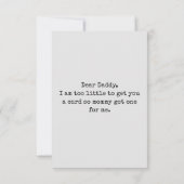 Aangepaste Eerste Vaderdag Cute Minimalistische Fo Kaart (Achterkant)