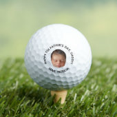 Aangepaste Eerste Vaderdag Fotocadeau van Baby Golfballen (Insitu Shirt)