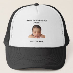 Aangepaste Eerste Vaderdag Fotocadeau van Baby Trucker Pet