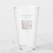 Aangepaste eerste Vaderdag-minimalistische foto Glas (Achterkant)