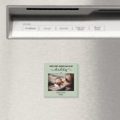 Aangepaste eerste Vaderdag-minimalistische foto Magneet (Insitu (Vaatwasser))