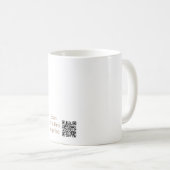 Aangepaste eerste vaderdag Mok met aangepaste QR-c (Voorkant rechts)