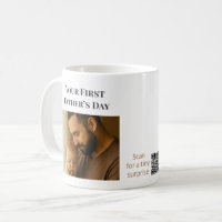 Aangepaste eerste vaderdag Mok met aangepaste QR-c