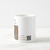 Aangepaste eerste vaderdag Mok met aangepaste QR-c (Center)
