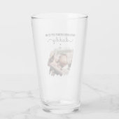 Aangepaste eerste Vaderdag Schattigee geborstelde Glas (Achterkant)