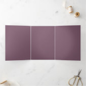Aangepaste effen kleur drieluik uitnodiging (Binnen)