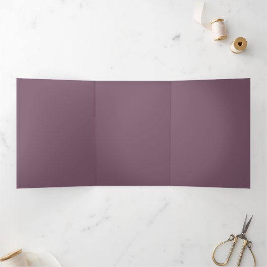 Aangepaste effen kleur drieluik uitnodiging (Binnen)