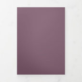 Aangepaste effen kleur drieluik uitnodiging (Cover)