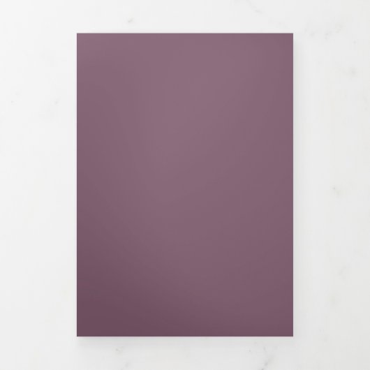 Aangepaste effen kleur drieluik uitnodiging (Cover)