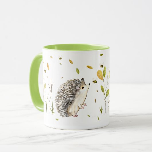 Aangepaste egel met twee toonmok mok (Voorkant links)