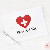 Aangepaste EHBO-kit voor vierkante sticker (Envelop)