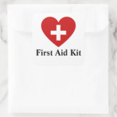 Aangepaste EHBO-kit voor vierkante sticker (Tas)