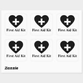 Aangepaste EHBO-kit voor vierkante sticker (Vel)