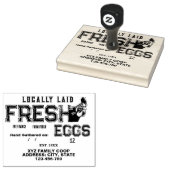 Aangepaste eierkartonstempel 	rubberstempel (Gestempeld)